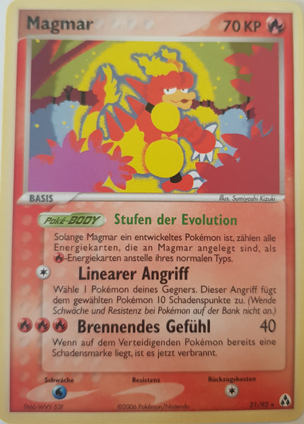 Magmar German - 21/92 - Rare