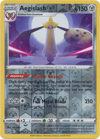 Aegislash - 107/163 - Holo Rare Reverse Holo