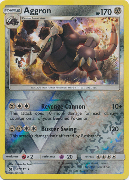 Aggron - 67/111 - Holo Rare Reverse Holo