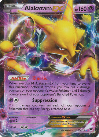 Alakazam Ex - 25/124 - Ultra Rare