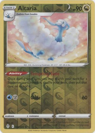 Altaria - 106/203 - Rare Reverse Holo