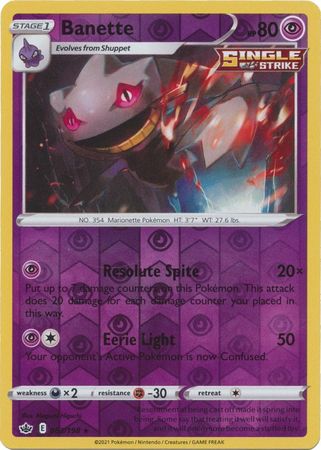 Banette - 63/198 - Rare Reverse Holo