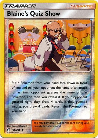 Blaine's Quiz Show - 186/236 - Uncommon Reverse Holo