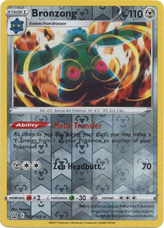 Bronzong - 102/163 - Holo Rare Reverse Holo