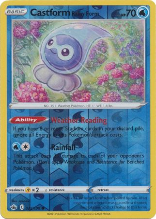 Castform Rainy Form - 33/198 - Common Reverse Holo