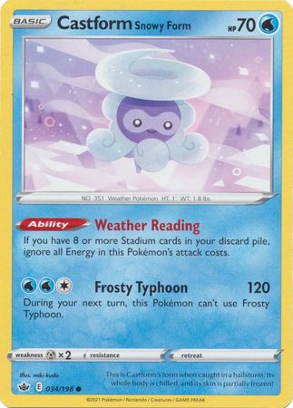 Castform Snowy Form - 34/198 - Common