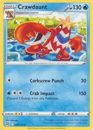 Crawdaunt - 33/172 - Uncommon