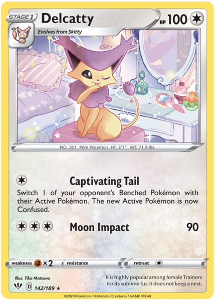 Delcatty - 142/189 - Rare