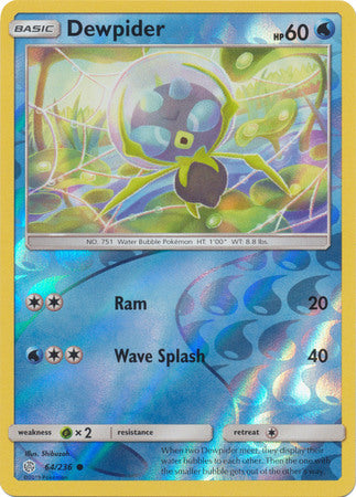 Dewpider - 64/236 - Common Reverse Holo