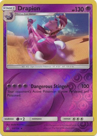 Drapion - 55/156 - Rare Reverse Holo