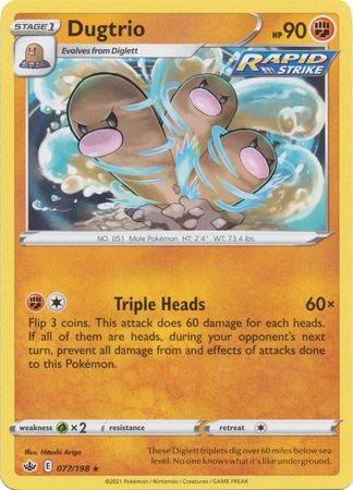 Dugtrio - 77/198 - Rare