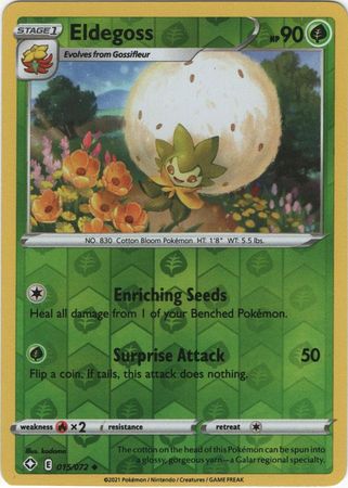 Eldegoss - 15/72 - Uncommon Reverse Holo