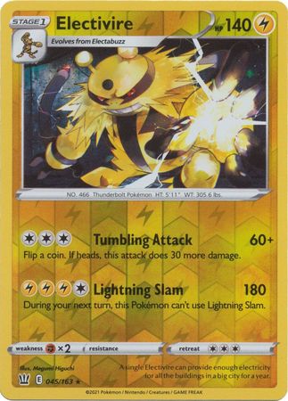 Electivire - 45/163 - Rare Reverse Holo