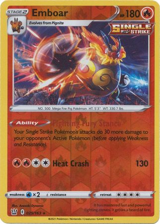 Emboar - 25/163 - Holo Rare Reverse Holo