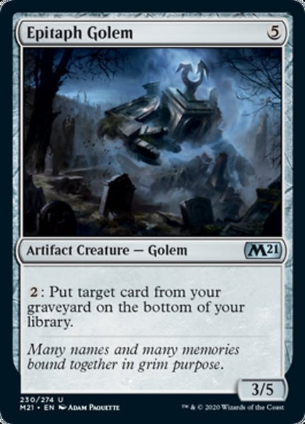 Epitaph Golem - 230/274 - Uncommon Foil