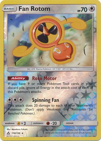 Fan Rotom - 110/156 - Rare Reverse Holo