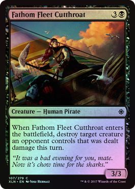 Fathom Fleet Cutthroat - 107/279 - Common FOIL