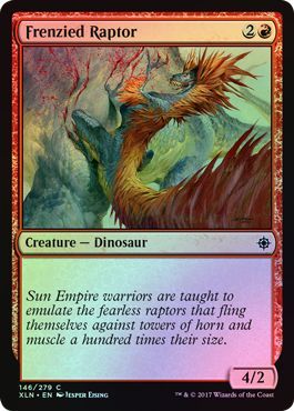 Frenzied Raptor - 146/279 - Common FOIL