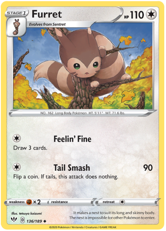 Furret - 136/189 - Uncommon