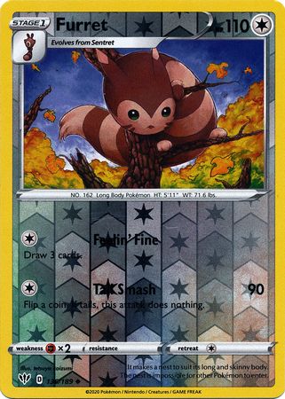 Furret - 136/189 - Uncommon Reverse Holo