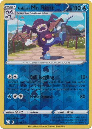 Galarian Mr Rime - 35/163 - Rare Reverse Holo