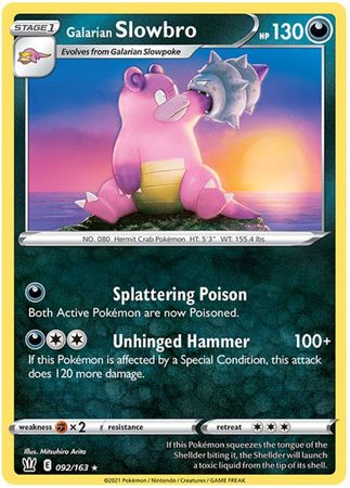 Galarian Slowbro - 92/163 - Rare