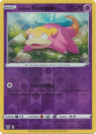 Galarian Slowpoke - 54/163 - Common Reverse Holo