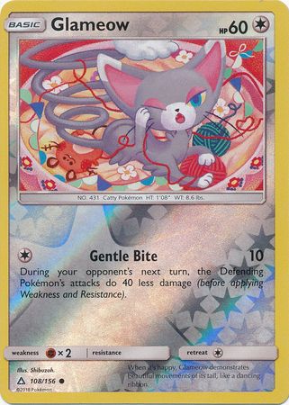 Glameow - 108/156 - Common Reverse Holo