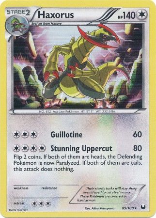 Haxorus - 89/108 - Holo Rare