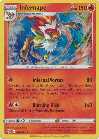 Infernape - 26/172 - Holo Rare