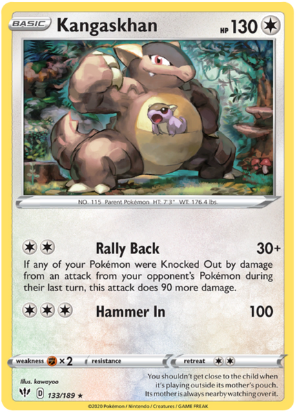 Kangaskhan - 133/189 - Holo Rare