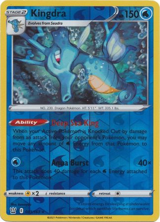 Kingdra - 33/163 - Holo Rare Reverse Holo