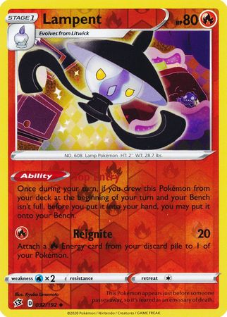 Lampent - 32/192 - Uncommon Reverse Holo