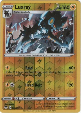 Luxray - 33/72 - Holo Rare Reverse Holo