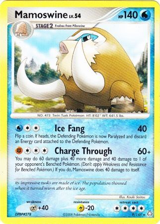 Mamoswine - 9/146 - Rare non-holo Theme Deck