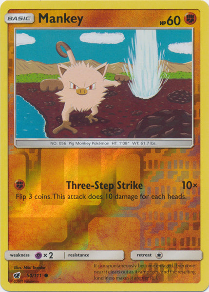 Mankey - 50/111 - Common Reverse Holo