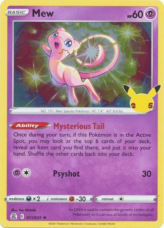 Mew - 11/25 - Holo Rare