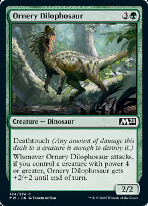 Ornery Dilophosaur - 194/274 - Common Foil