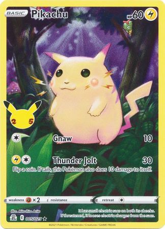 Pikachu - 5/25 - Holo Rare