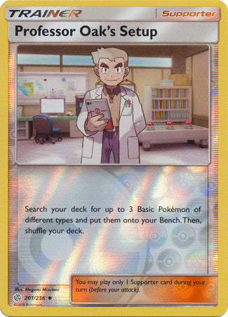 Professor Oak's Setup - 201/236 - Uncommon Reverse Holo