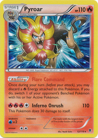 Pyroar- 12/119 - Alternate Holo Promo