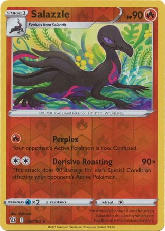 Salazzle - 28/163 - Rare Reverse Holo