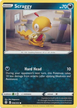 Scraggy - 98/203 - Common Reverse Holo