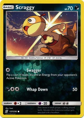 Scraggy - 137/236 - Common Reverse Holo