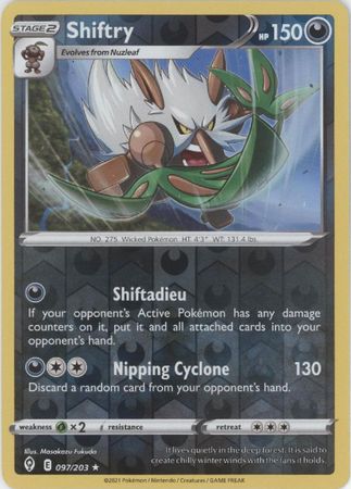 Shiftry - 97/203 - Rare Reverse Holo