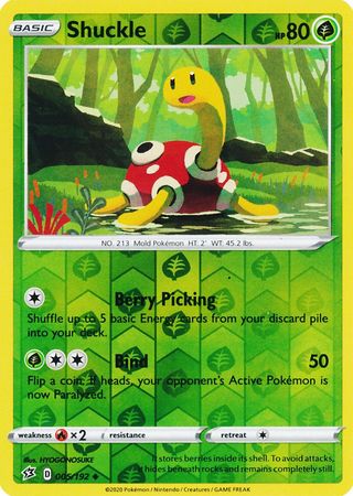 Shuckle - 5/192 - Uncommon Reverse Holo