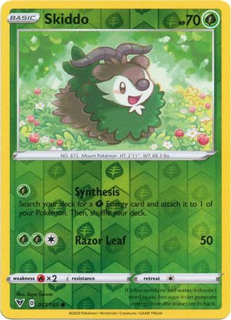 Skiddo - 17/185 - Common Reverse Holo