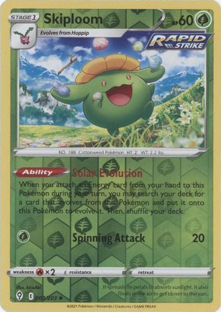 Skiploom - 3/203 - Uncommon Reverse Holo