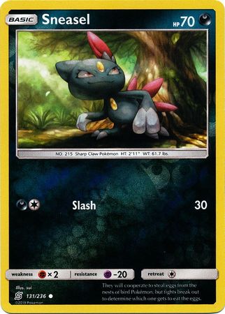 Sneasel - 131/236 - Common Reverse Holo