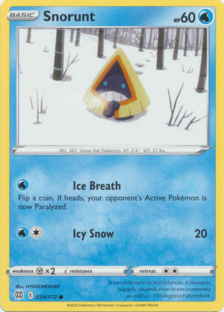 Snorunt - 34/172 - Common